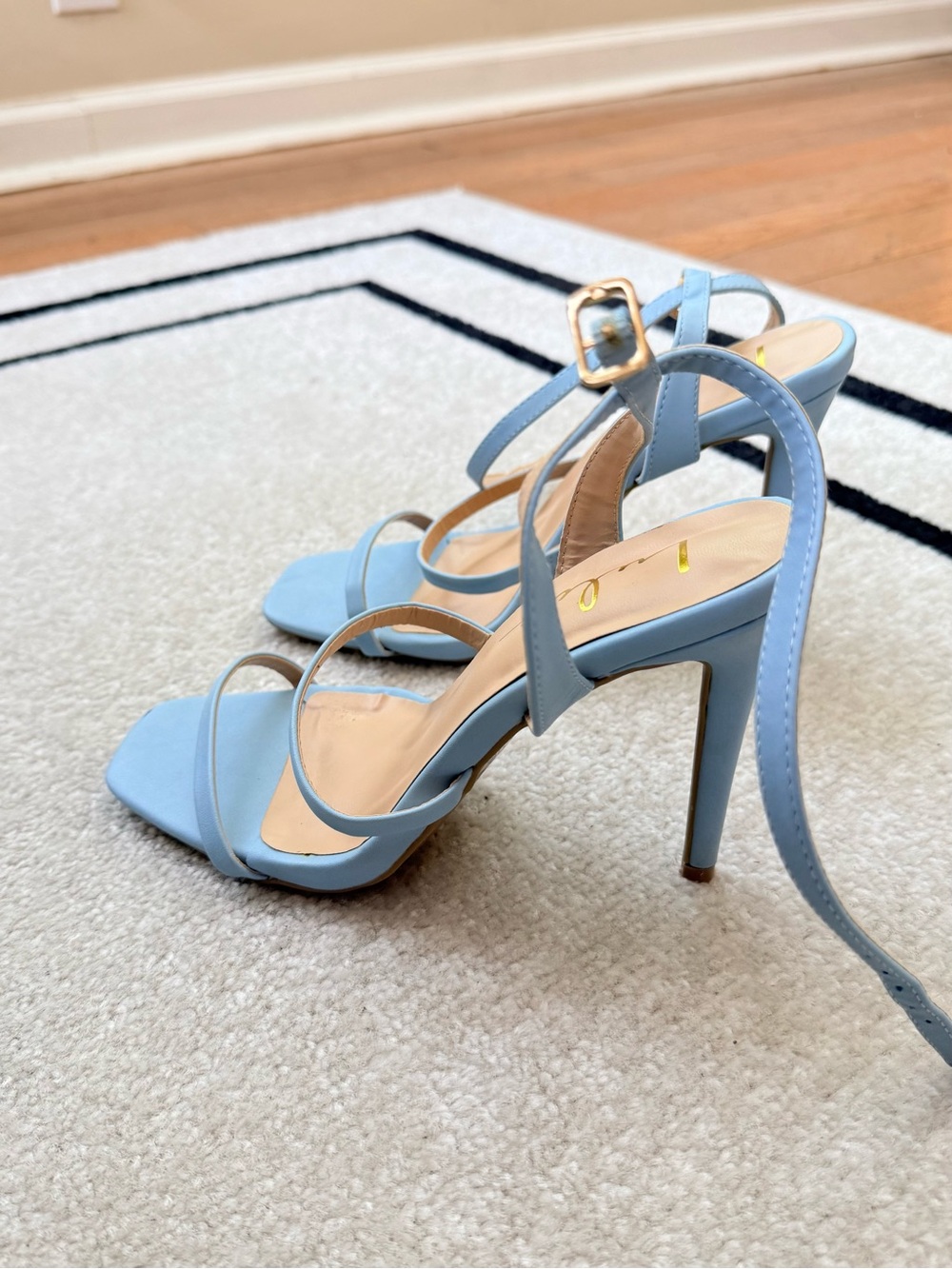 Lulus Light Blue Ankle Strap High Heel Sandals - Women's - Picture 2 of 6